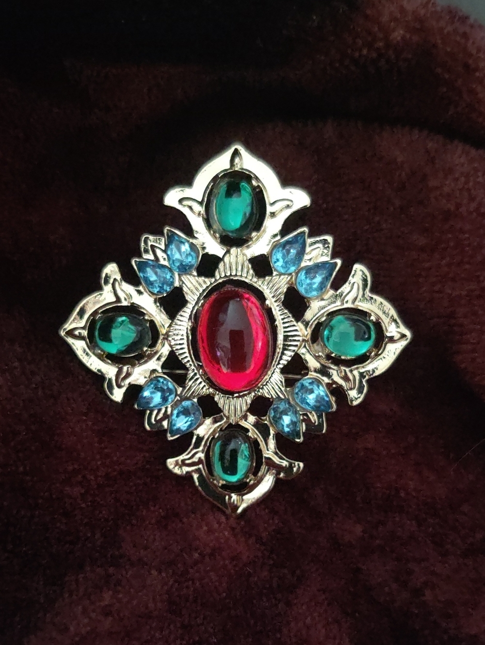 Baroque Style Maltese Brooch